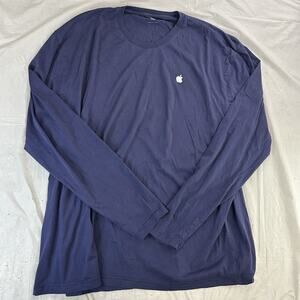 Apple Store Blue Long Sleeve Work Shirt Size 3XL